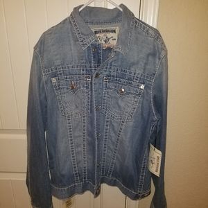 Nwt True Religion trucker jean jacket  3xl